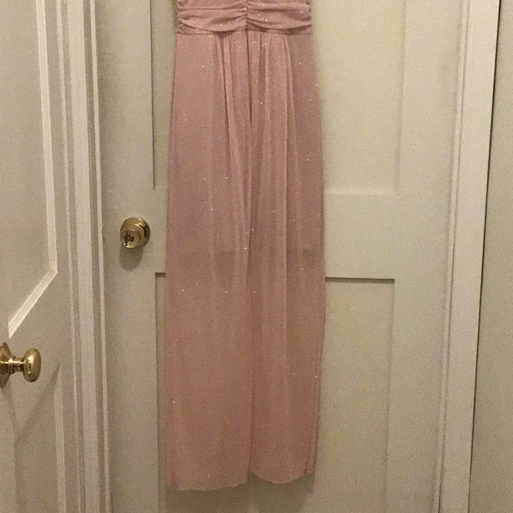 Elegant Glittery Light Pink Dress - Picture 5 of 9